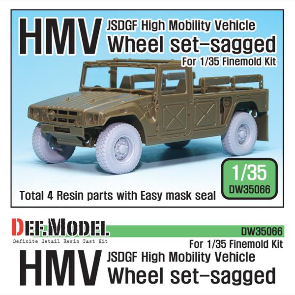 Def Model DW35066 1/35 JGSDF HMV Sagged Wheel set