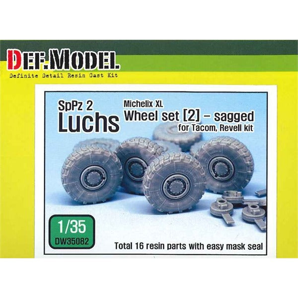 Def Model DW35082 1/35 SpPz.2 Luchs Michelin sagged Wheel Set (2)