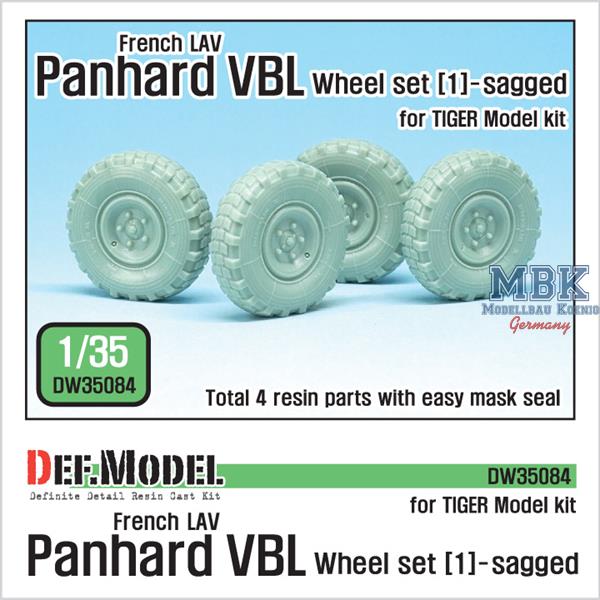 Def Model DW35084 1/35 French Panhard VBL Sagged Wheel set