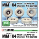 Def Model DW35094 1/35 US M901 & AN/MPQ-53 Trailer Wheel set - Not Sagged