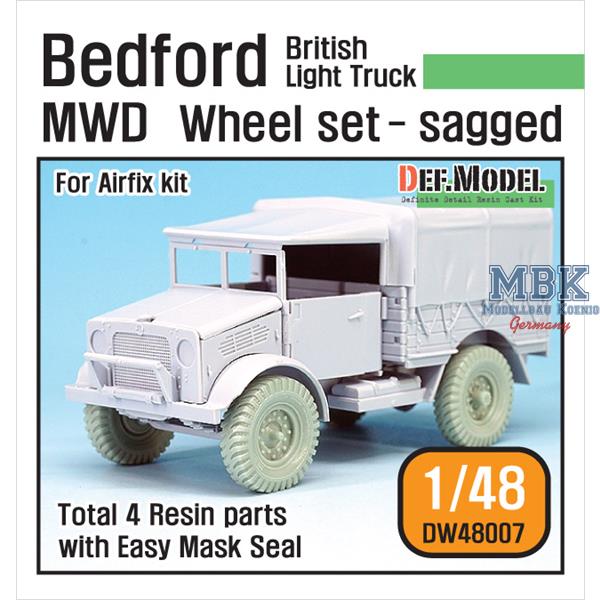 Def Model DW48007 1/48 British Bedford MWD Truck Wheel set