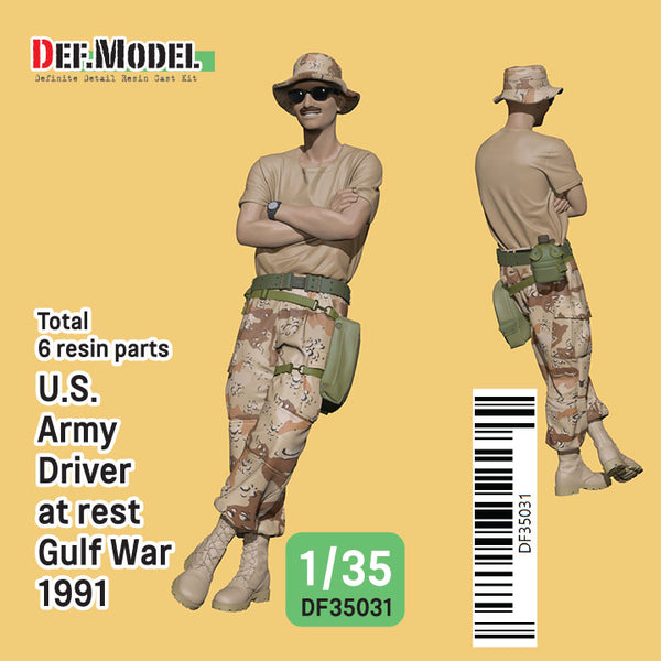 Def Model DF35031 1/35 US Army Driver at Rest Gulf War 1991