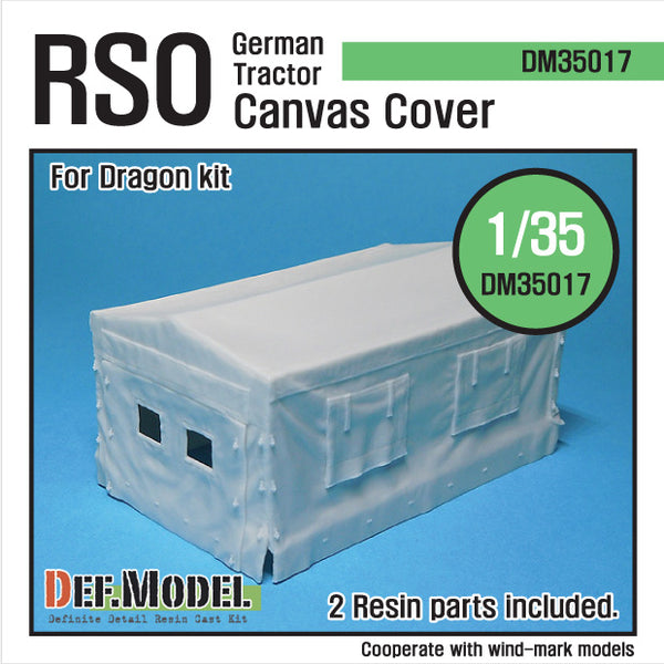 Def Model DM35017 1/35 German RSO Tractor Canvas Cover (for Dragon 1/35)