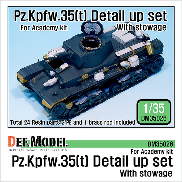 Def Model DM35026 1/35 Pz.Kpfw.35(t) Detail up Set -w/ Stowage