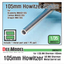 Def Model DM35077 1/35 US M4 Sherman 105mm Howitzer Metal Barrel Set