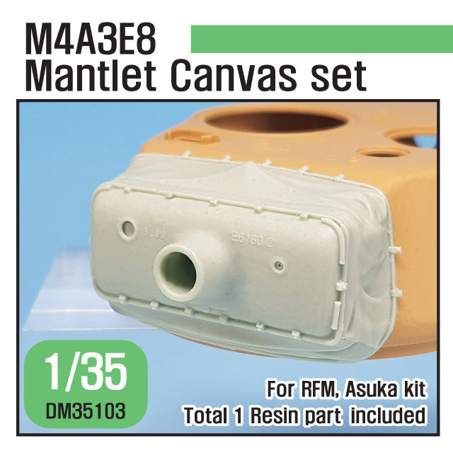 Def Model DM35103 1/35 M4A3E8 Mantlet Canvas Covet set ( for RFM, Asuka 1/35)
