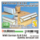 Def Model DM35108 1/35 WWII German Pz.III D.A.K Dummy Jerry can set (for Ausf.G, H, J)