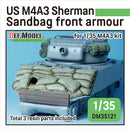 Def Model DM35121 1/35 WWII US M4A3 Sherman Sandbag front armour for 1/35 M4A3 kit