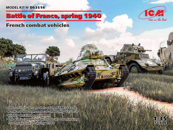 ICM DS3514 1/35 Battle of France, Spring 1940, French Combat Vehicles