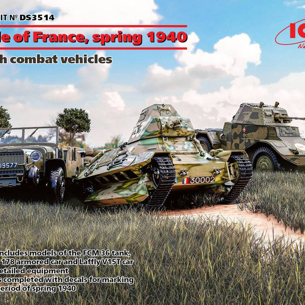 ICM DS3514 1/35 Battle of France, Spring 1940, French Combat Vehicles