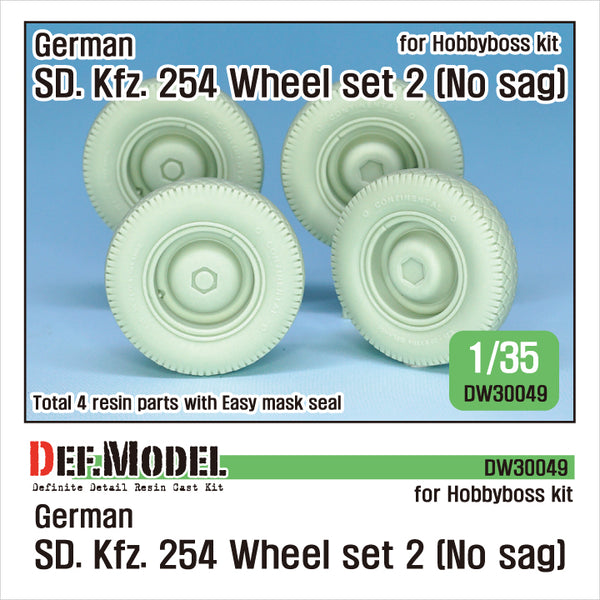 Def Model DW30049 1/35 German Sd. Kfz. 254 Wheel set 1 - no sag for Hobby boss kit