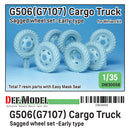 Def Model DW30058 1/35 WW2 US G506(G7107) Cargo Truck wheel set- Early type (for Miniart)