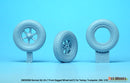 Def Model DW30060 1/35 German Sd. kfz.7 Half-Track Sagged Front Wheel set