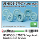 Def Model DW30062 1/35 WW2 US G506(G7107) Cargo Truck wheel set- Early type (for ICM)  DEF Model DW300