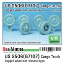 Def Model DW30063 1/35 WW2 US G506(G7107) Cargo Truck wheel set- General type (for ICM)