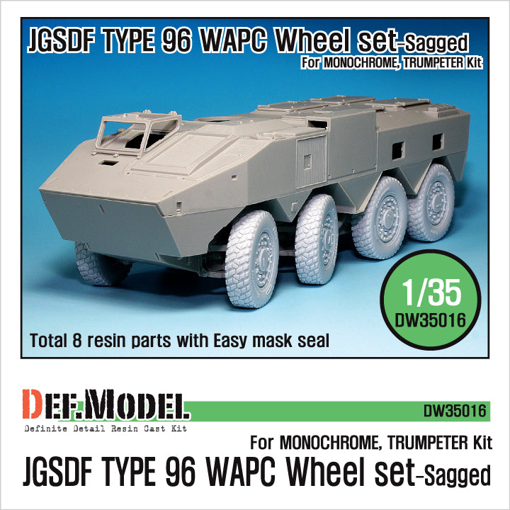 Def Model DW35016 1/35 JGSDF Type 96 WAPC Sagged Wheel set