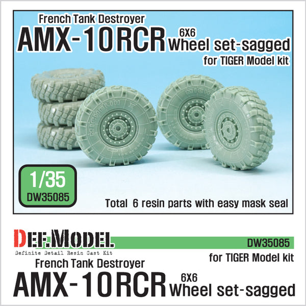 Def Model DW35085 1/35 French AMX-10RCR TD Sagged Wheel set