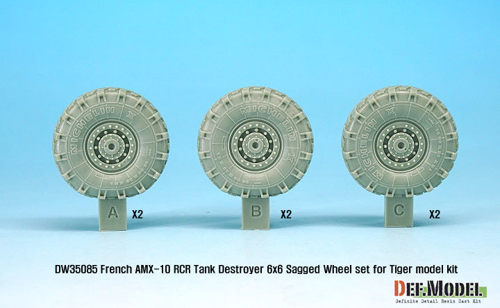 Def Model DW35085 1/35 French AMX-10RCR TD Sagged Wheel set