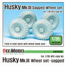 Def Model DW35095 1/35 U.S Husky Mk.III Sagged Wheel set (AFV Club)