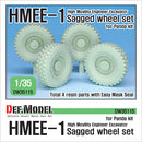 Def Model DW35115 1/35 HMEE-1 Sagged Wheel set (for Panda 1/35)