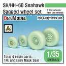 Def Model DW35122 1/35 SH/HH-60 Seahawk Sagged Wheel set (for Kittyhawk 1/35)