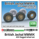 Def Model DW35125 1/35 British Jackal MWMIK 4x4 Sagged wheel set (for Hobbyboss 1/35)