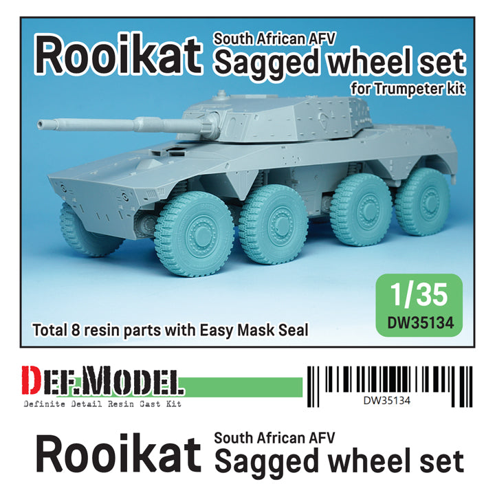 Def Model DW35134 1/35 South African AFV Rooikat Sagged Wheel set (for Trumpeter 1/35)