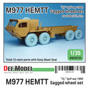 Def Model DW35135 1/35 M977 HEMTT Micherin "XL" 1990 Sagged Wheel set (for Italeri, Etc.)