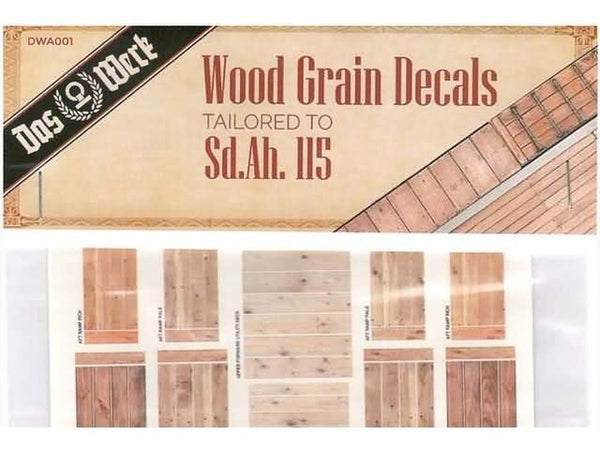 Das Werk A001 1/35 Wood Grain Details for Sd.Ah.115