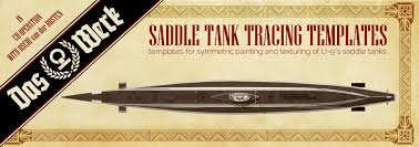 Das Werk A025 1/72 Saddle Tank Tracing Templates for U-9