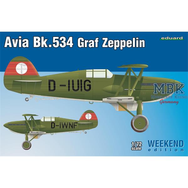 Eduard 7445 1/72 Avia Bk-534 Graf Zeppelin  -Weekend Edition-