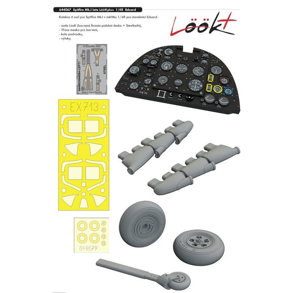 Eduard 644067 1/48 Spitfire Mk. I late L√∂√∂Kplus