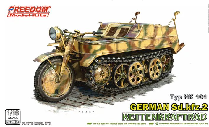 Freedom Model Kits 16001 1/16 Sd.Kfz. 2 Kettenkraftrad