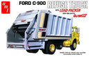 AMT 1247 FORD C-900 GAR WOOD LOAD PACKER GARBAGE TRUCK 1:25 SCALE MODEL KIT