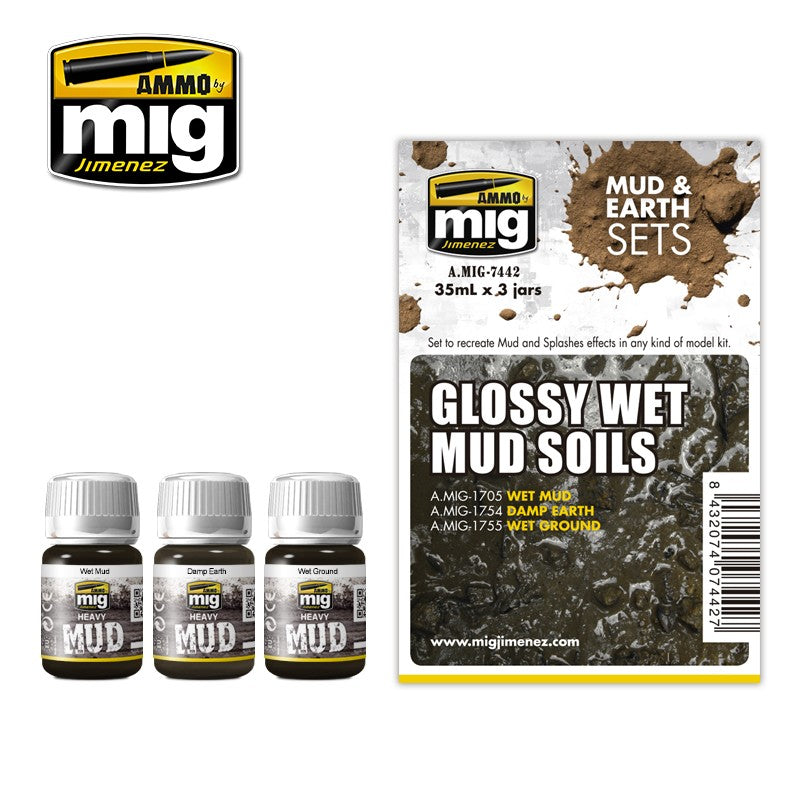 AMMO by Mig 7442 Glossy Wet Mud Soils