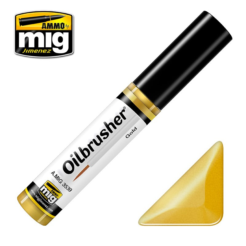 AMMO by Mig 3539 Oilbrush Gold