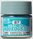 Mr. Hobby Aqueous Hobby Color H67 Semi-Gloss RLM65 Light Blue- 10ml