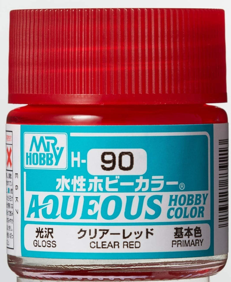 Mr. Hobby Aqueous Hobby Color H90 Gloss Clear Red- 10ml