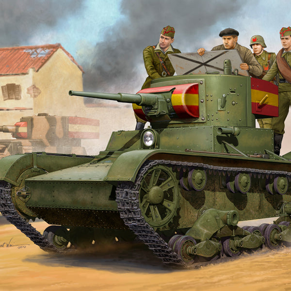 Hobby Boss 82496 1/35 Soviet T-26 Light Infantry Tank Mod.1935