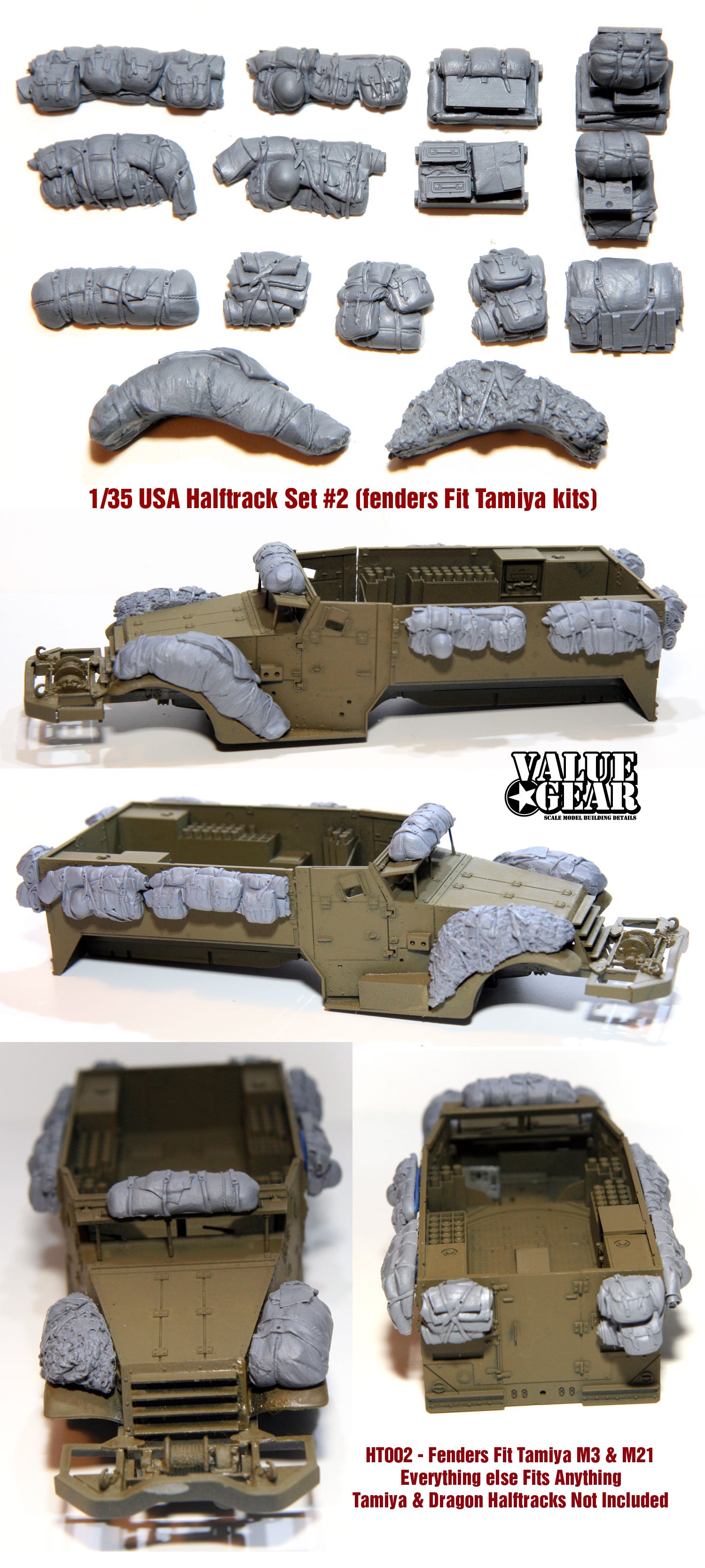 My Tamiya 1/35 scale Halftrack with Value Gear stowage My Tamiya 1/35 scale Halftrack with Value Gear stowage