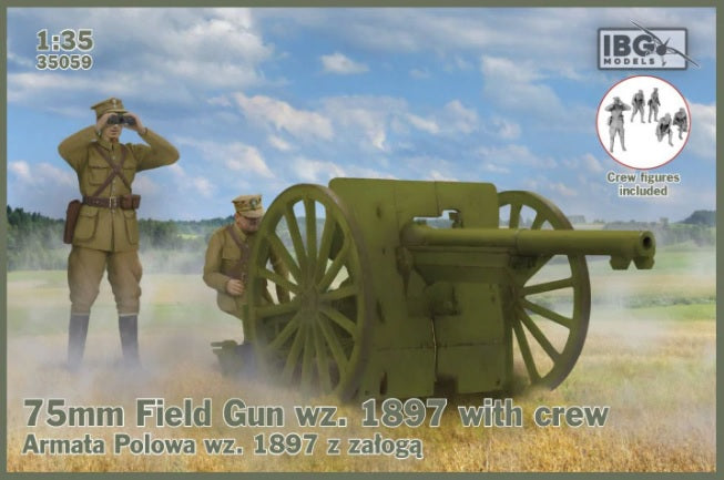 IBG 35059 1/35 74mm Field Gun wz 1897 with Crew