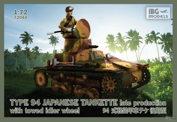 1/72 IBG Type 94 Japanese Tankette Late Production with Towed Idler Wheel