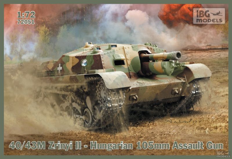 IBG 72051 1/72 40/43M Zrinyi II- Hungarian 105mm Assault Gun