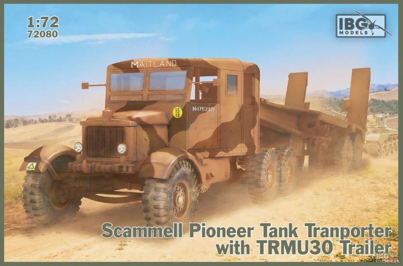 IBG 72080 1/72 Scammell Pioneer Tank Transporter with TRMU30 Trailer