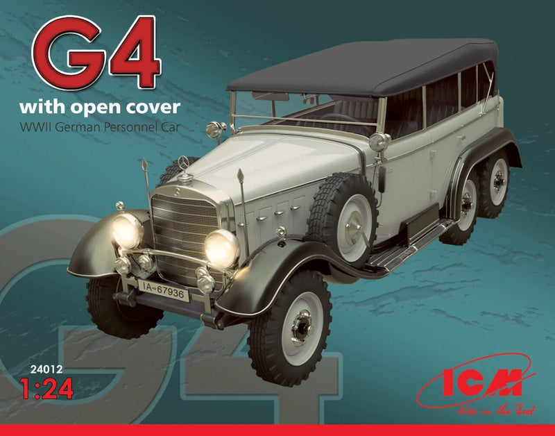ICM 24012 1/24 Typ G4 Soft Top, WWII German Personnel Car