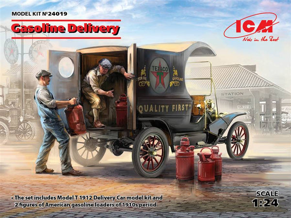 ICM 24019 1/24 Gasoline Delivery Model t 1912 & Gasoline Loaders
