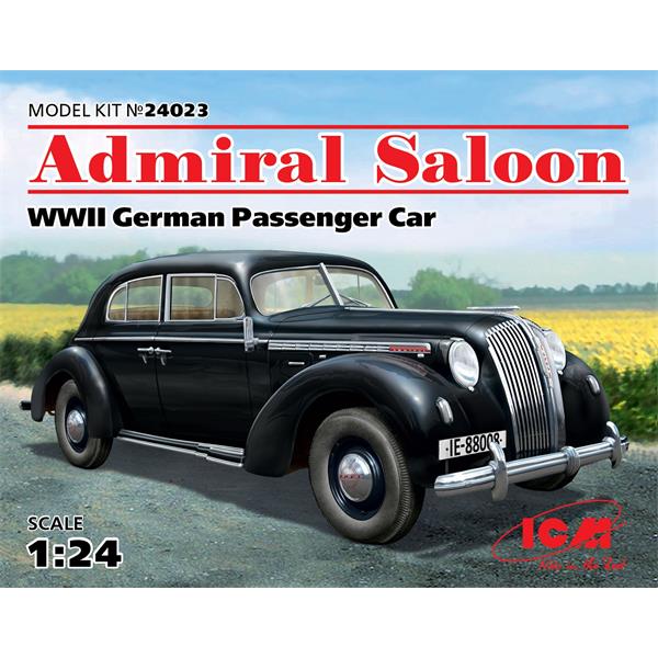 ICM 24023 1/24 Opel Admiral Saloon WWII German Passenger Car