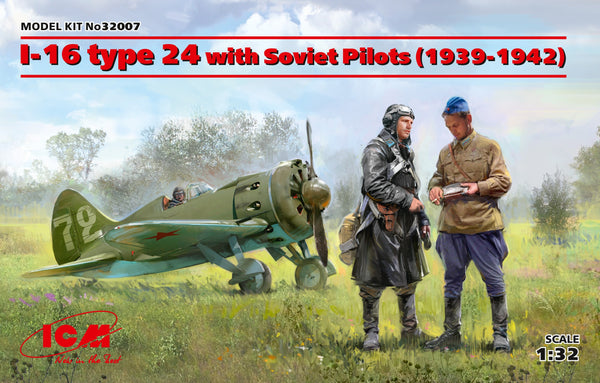 ICM 32007 1/32 I-16 Type 24 with Soviet Pilots (1939-1942)
