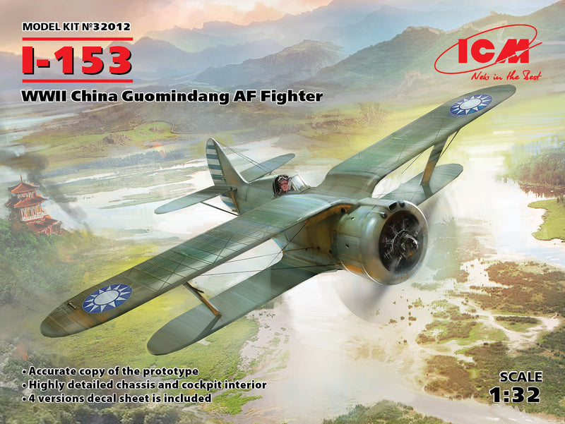 ICM 32012 1/32 I-153, WWII China Guomindang AF Fighter