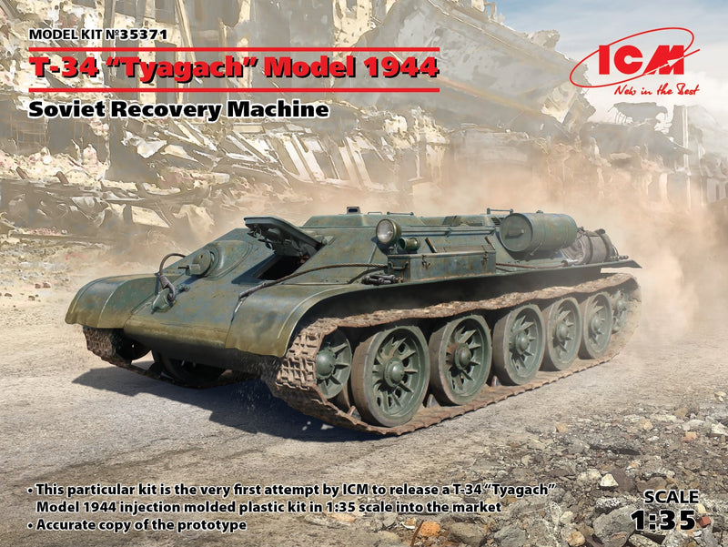 1/35 ICM T-34 "Tyagach" Model 1944, Soviet Recovery Machine
